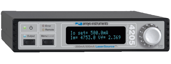 close up of the front face of a piece of electronic equipment Laser Diode Driver