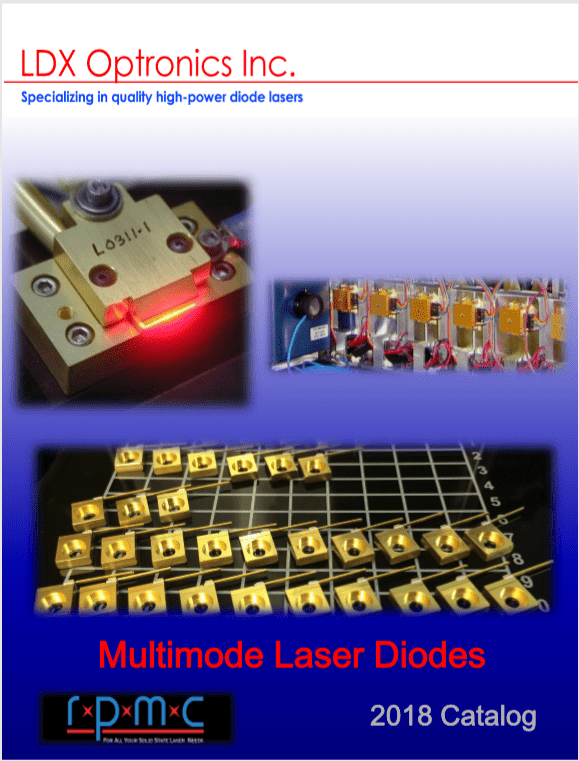 Catalog offering an expanded range of standard & custom Laser Diodes