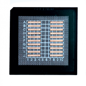 array of unmounted Laser Diode bars Unpackaged Laser Diodes on a grid