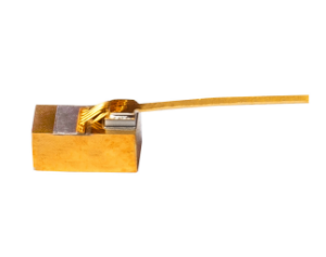 brass colored laser diode b-mount, rectangular block